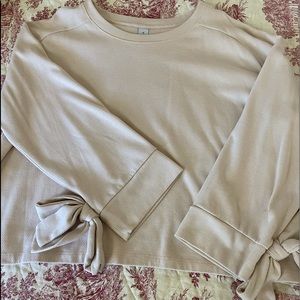 VARLEY Soft pink sweatshirt w sleeve detail